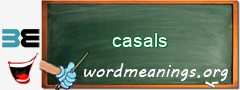 WordMeaning blackboard for casals